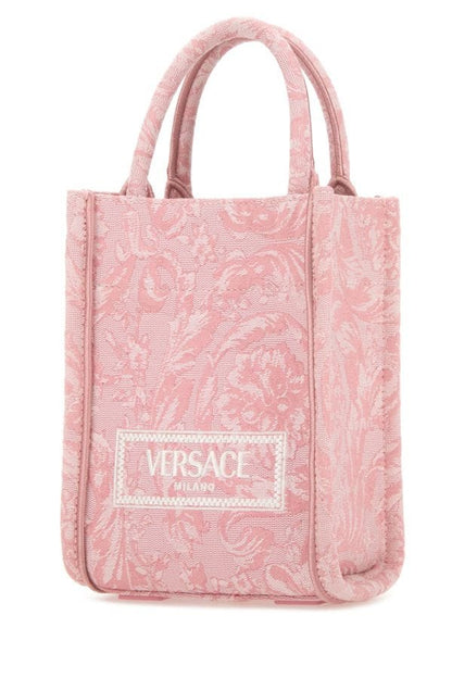VERSACE | Embroidered fabric mini Athena handbag