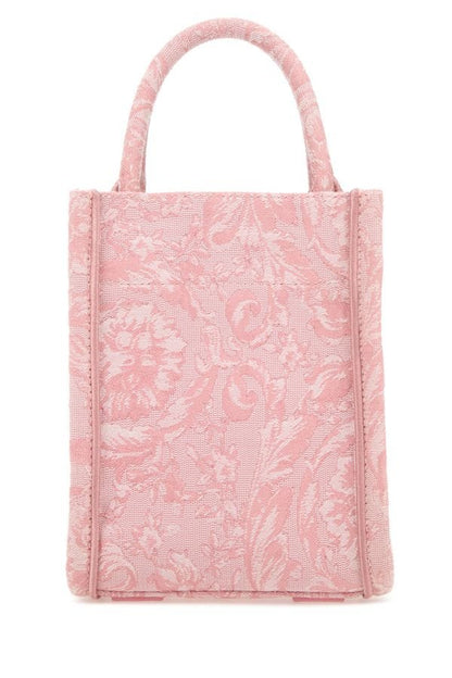 VERSACE | Embroidered fabric mini Athena handbag