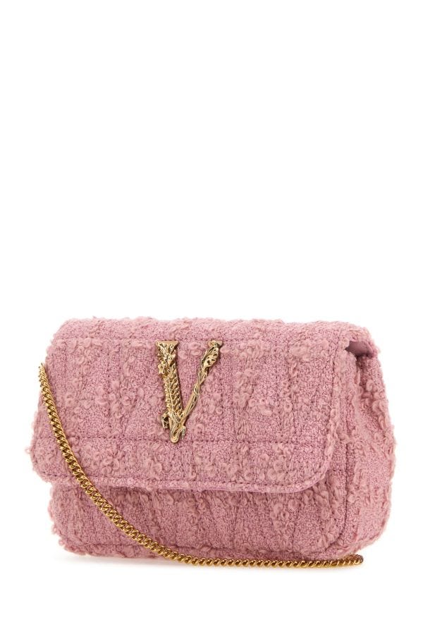 VERSACE | Pink fabric mini Virtus clutch