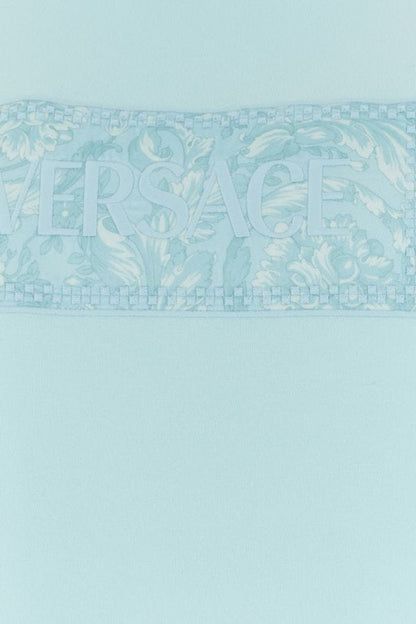 VERSACE | Light blue cotton t-shirt