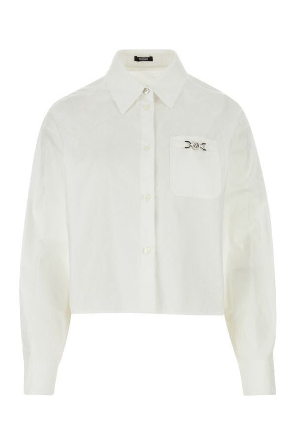VERSACE | White jacquard shirt