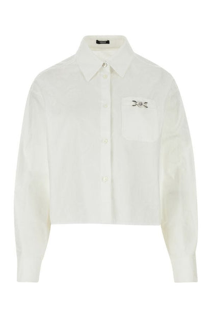 VERSACE | White jacquard shirt