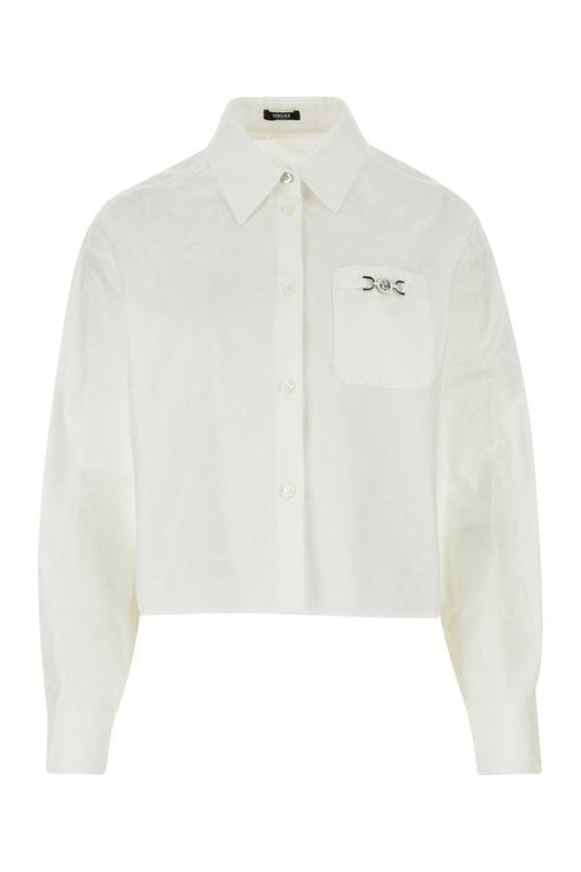 VERSACE | White jacquard shirt