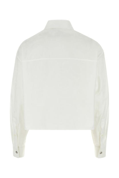 VERSACE | White jacquard shirt