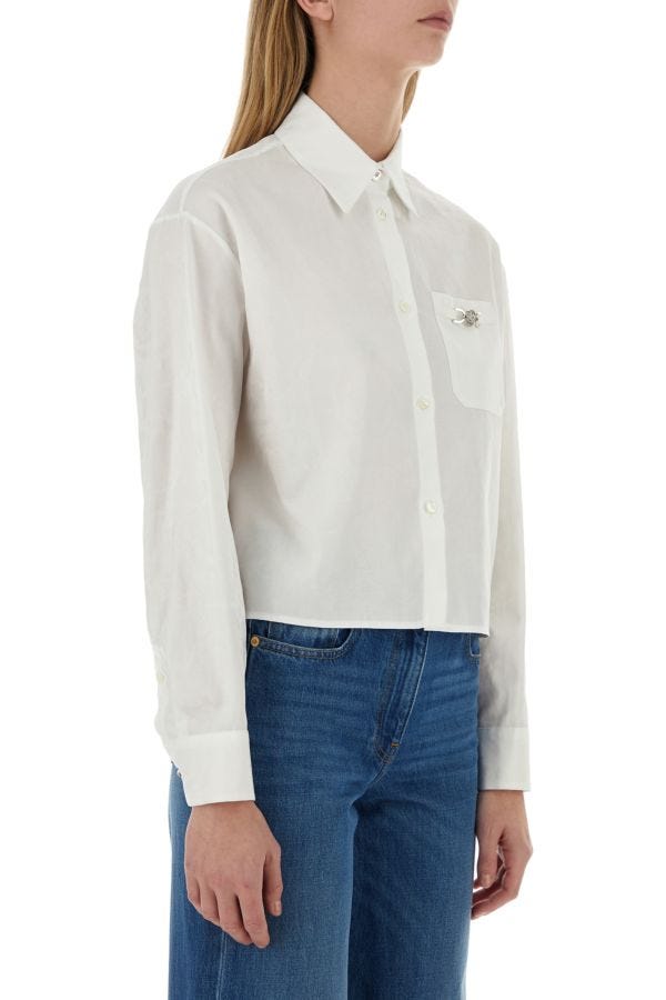 VERSACE | White jacquard shirt
