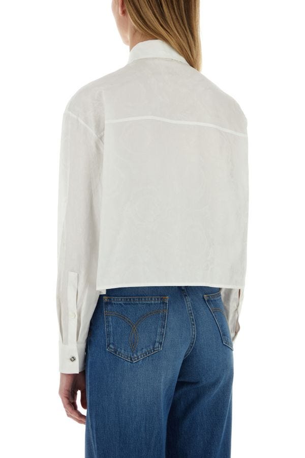 VERSACE | White jacquard shirt
