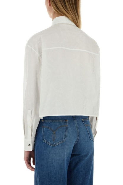 VERSACE | White jacquard shirt