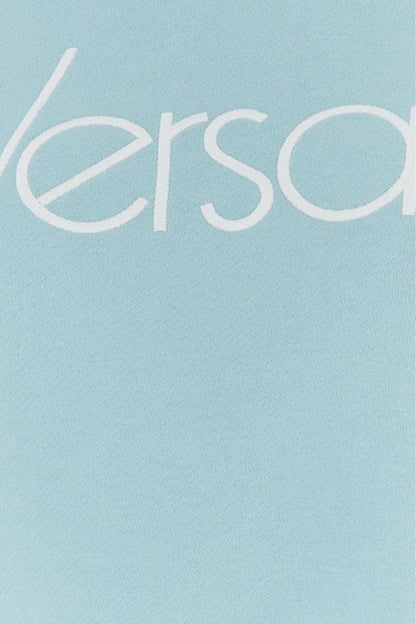 VERSACE | Light-blue cotton oversize sweatshirt