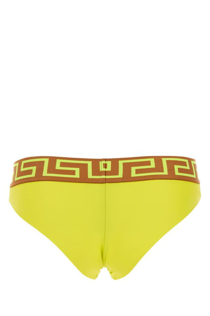 VERSACE | Fluo yellow stretch nylon swimming brief