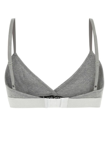 VERSACE | Grey stretch cotton bra