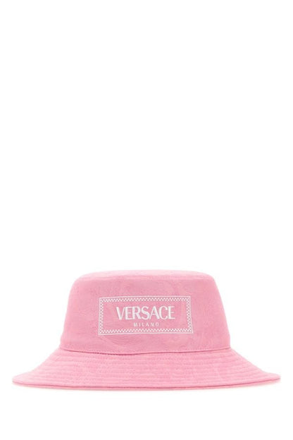 VERSACE | Pink cotton bucket hat