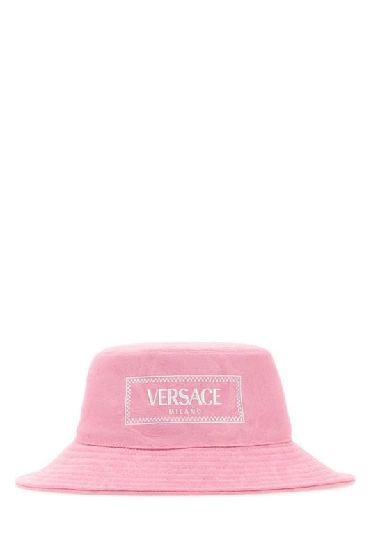 VERSACE | Pink cotton bucket hat