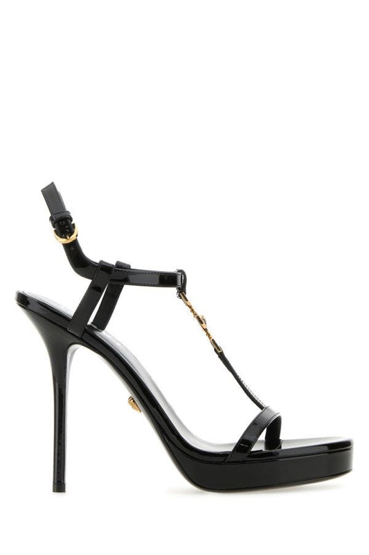 VERSACE | Black leather Medusa '95 sandals