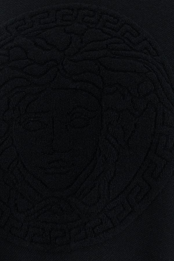 VERSACE | Black wool blend oversize sweater