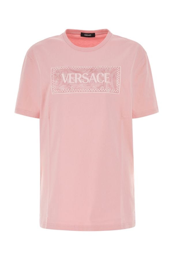 VERSACE | Pink cotton t-shirt