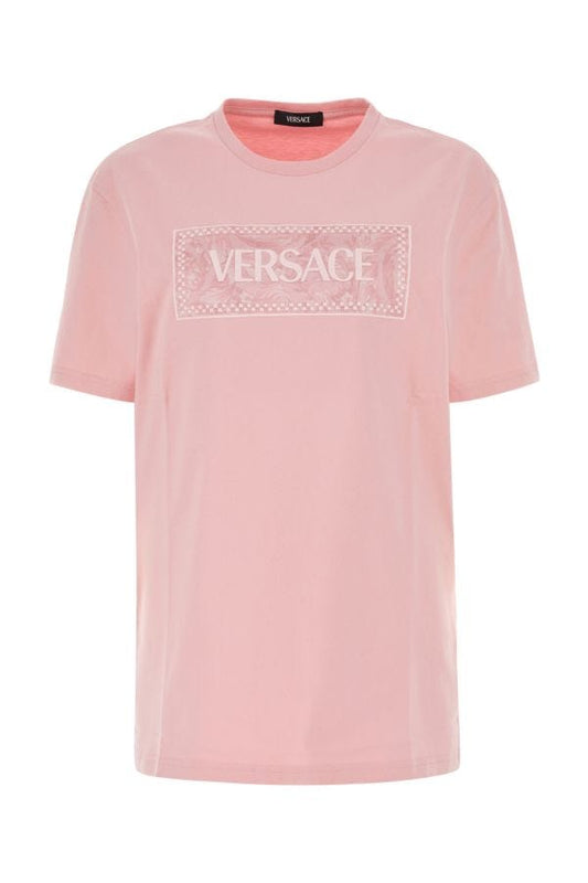 VERSACE | Pink cotton t-shirt