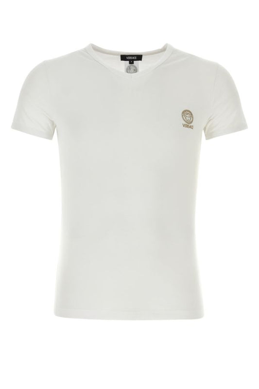 VERSACE | White cotton stretch t-shirt