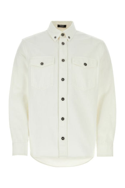 VERSACE | White denim shirt