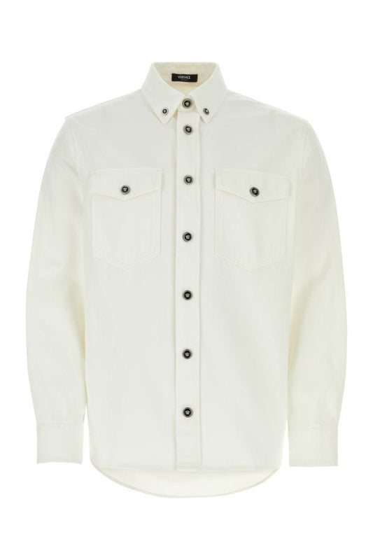 VERSACE | White denim shirt