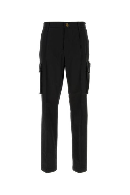 VERSACE | Black cotton cargo pant