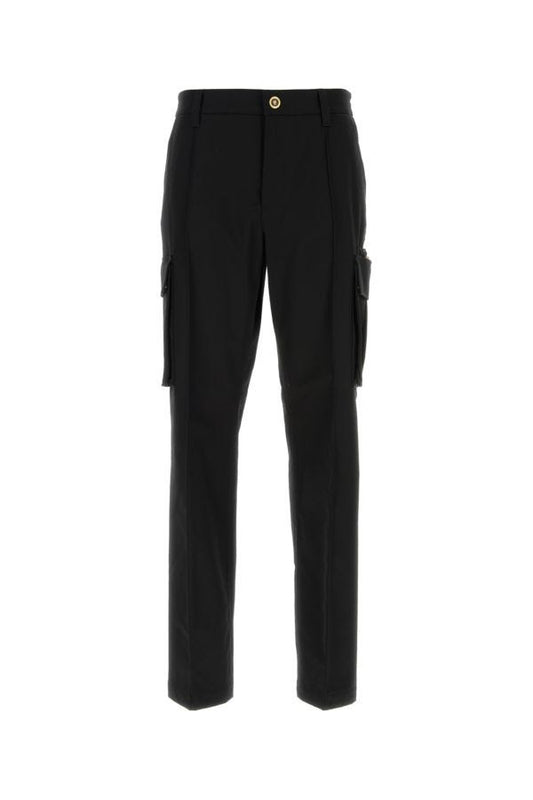 VERSACE | Black cotton cargo pant