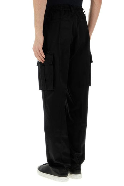 VERSACE | Black cotton cargo pant