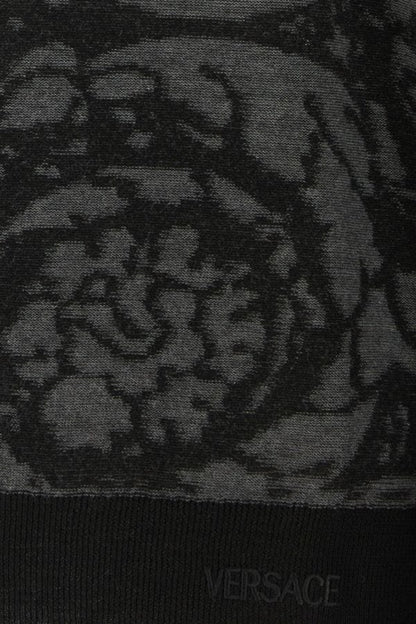VERSACE | Embroidered wool blend sweater