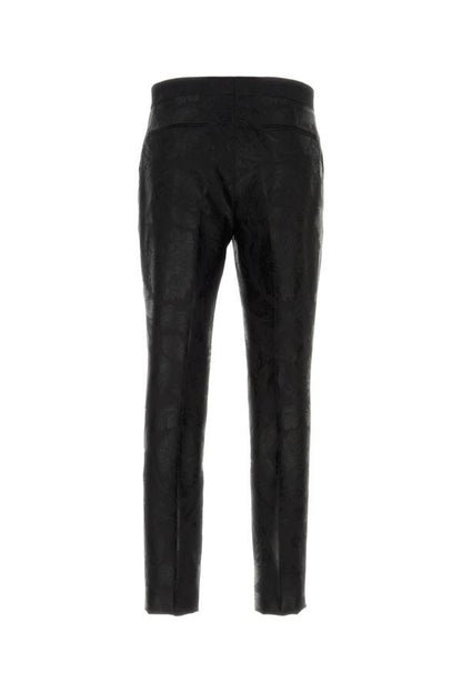 VERSACE | Black jacquard pant
