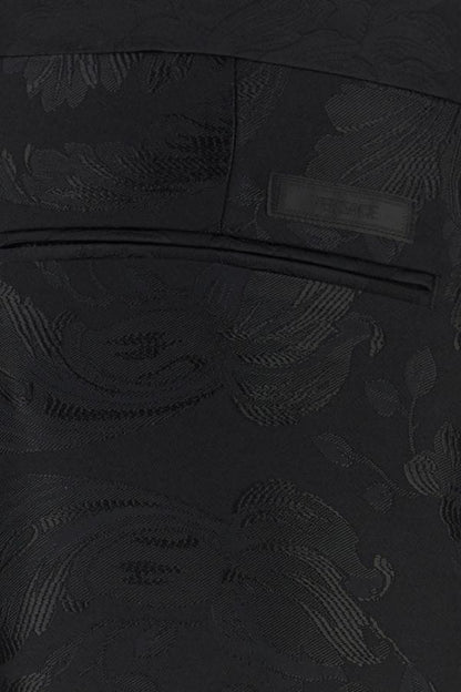 VERSACE | Black jacquard pant