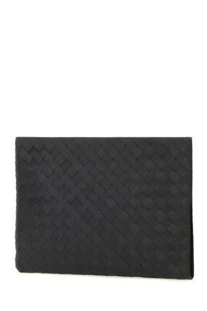 BOTTEGA VENETA | Slate leather Intrecciato pouch