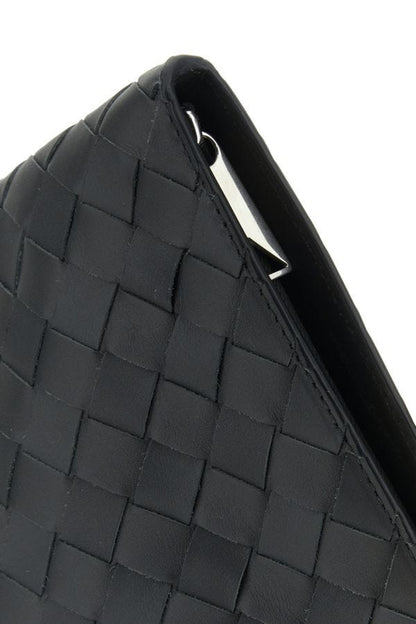 BOTTEGA VENETA | Slate leather Intrecciato pouch