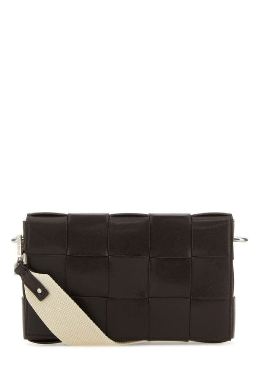 BOTTEGA VENETA | Dark brown leather Cassette crossbody bag