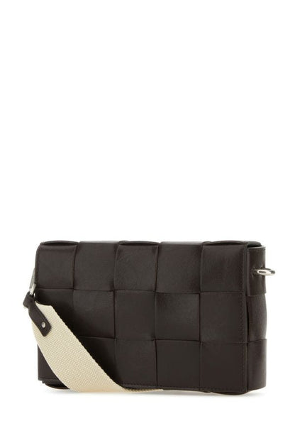 BOTTEGA VENETA | Dark brown leather Cassette crossbody bag