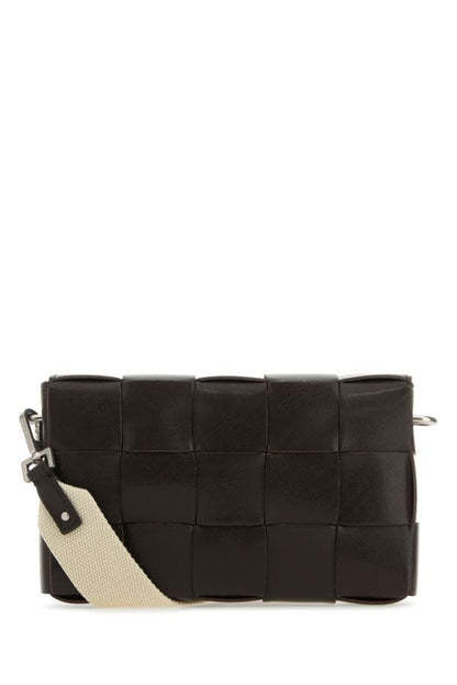 BOTTEGA VENETA | Dark brown leather Cassette crossbody bag