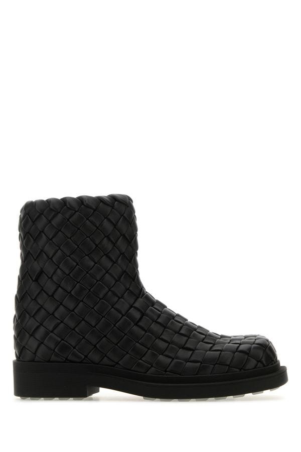 BOTTEGA VENETA | Black leather Ben ankle boots