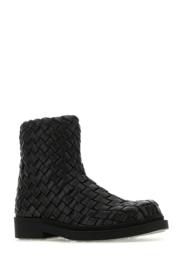 BOTTEGA VENETA | Black leather Ben ankle boots