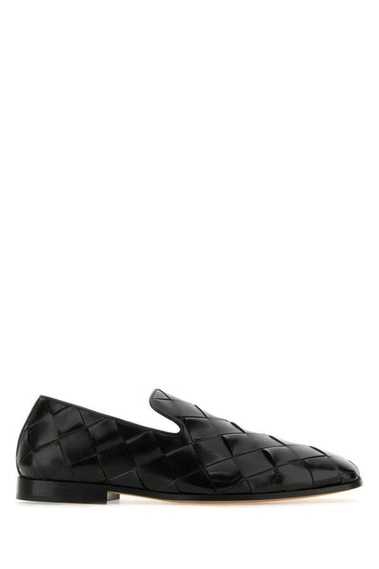 BOTTEGA VENETA | Black leather Roma slippers