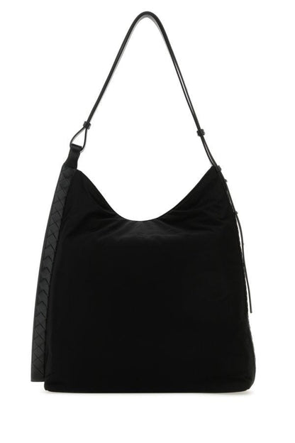 BOTTEGA VENETA | Black fabric shoulder bag