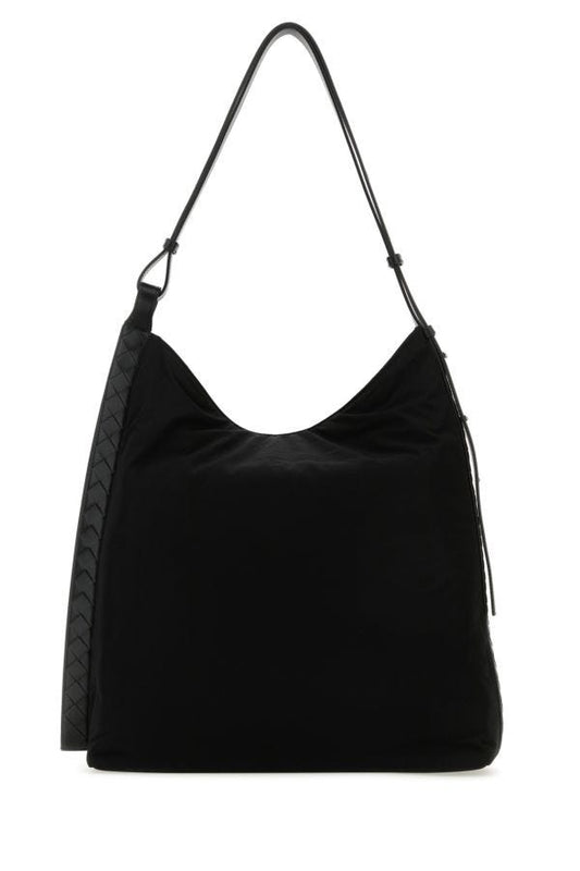 BOTTEGA VENETA | Black fabric shoulder bag