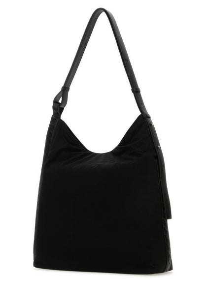 BOTTEGA VENETA | Black fabric shoulder bag