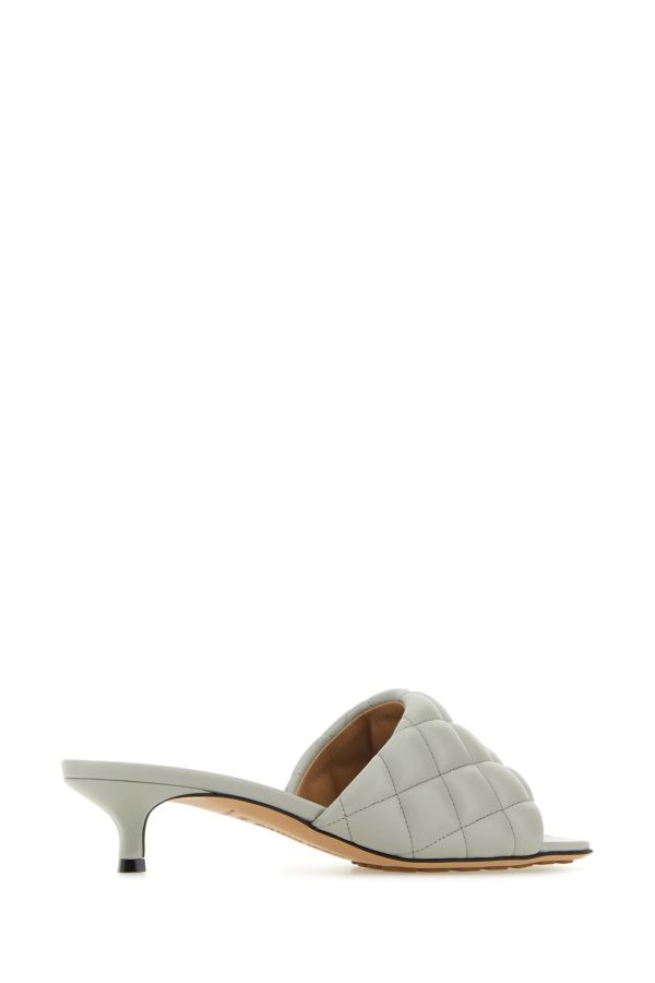 BOTTEGA VENETA | Light grey nappa leather Padded sandals