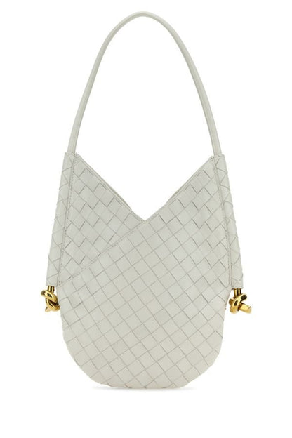 BOTTEGA VENETA | White nappa leather small Solstice shoulder bag