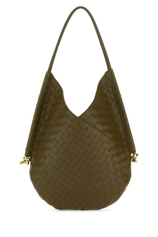 BOTTEGA VENETA | Mud nappa leather medium Solstice shoulder bag
