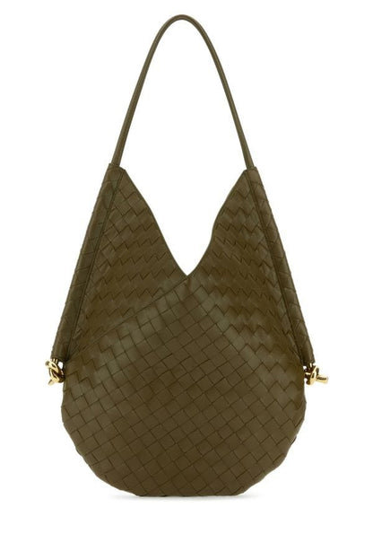 BOTTEGA VENETA | Mud nappa leather medium Solstice shoulder bag