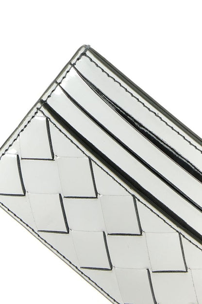 BOTTEGA VENETA | Silver leather card holder