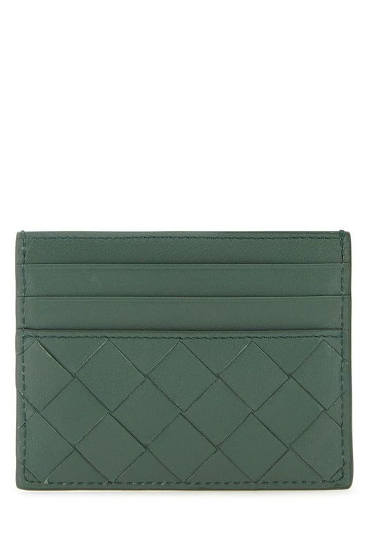 BOTTEGA VENETA | Sage green nappa leather card holder