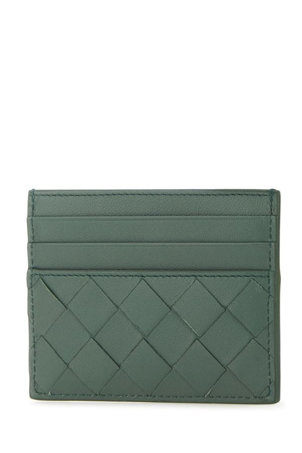 BOTTEGA VENETA | Sage green nappa leather card holder