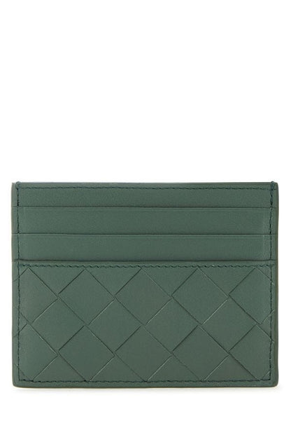 BOTTEGA VENETA | Sage green nappa leather card holder