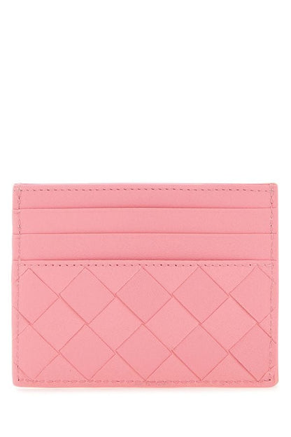 BOTTEGA VENETA | Pink nappa leather card holder