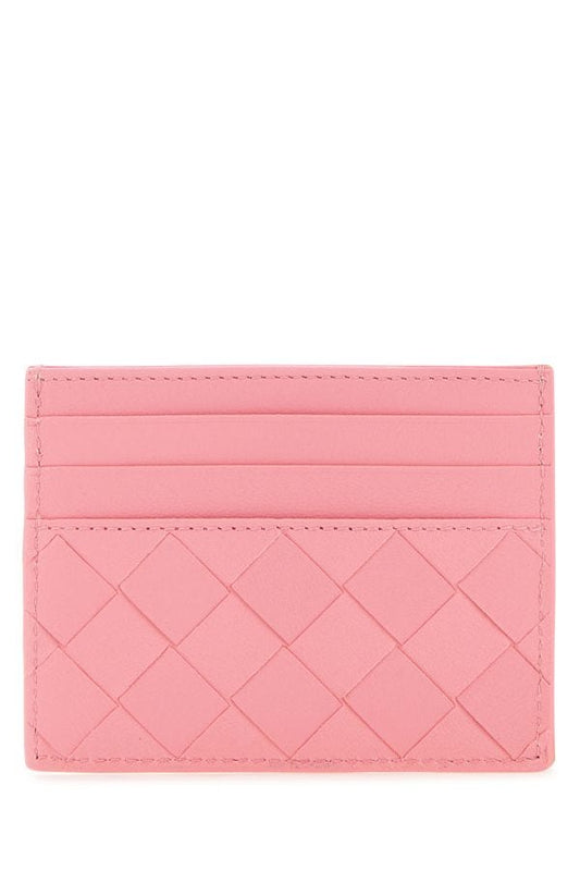 BOTTEGA VENETA | Pink nappa leather card holder